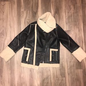 BlankNYC Sherpa lined leather jacket